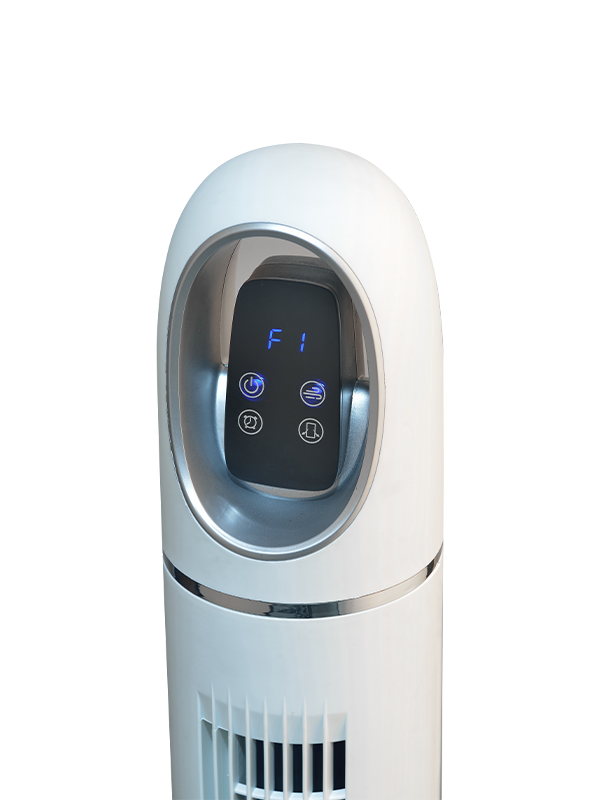 TF1110C Weißer Turmventilator mit LED-Anzeige