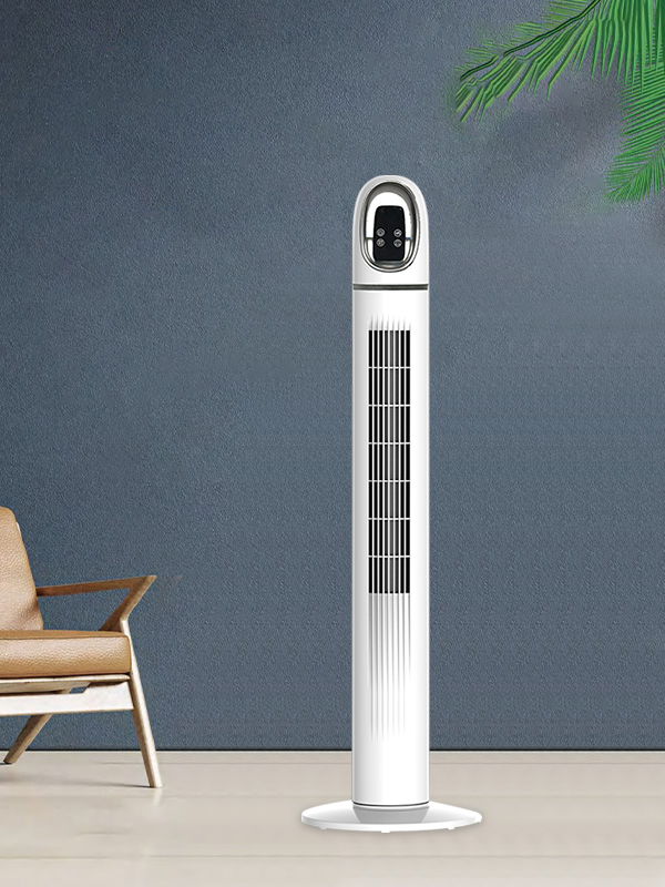 TF1110C Weißer Turmventilator mit LED-Anzeige